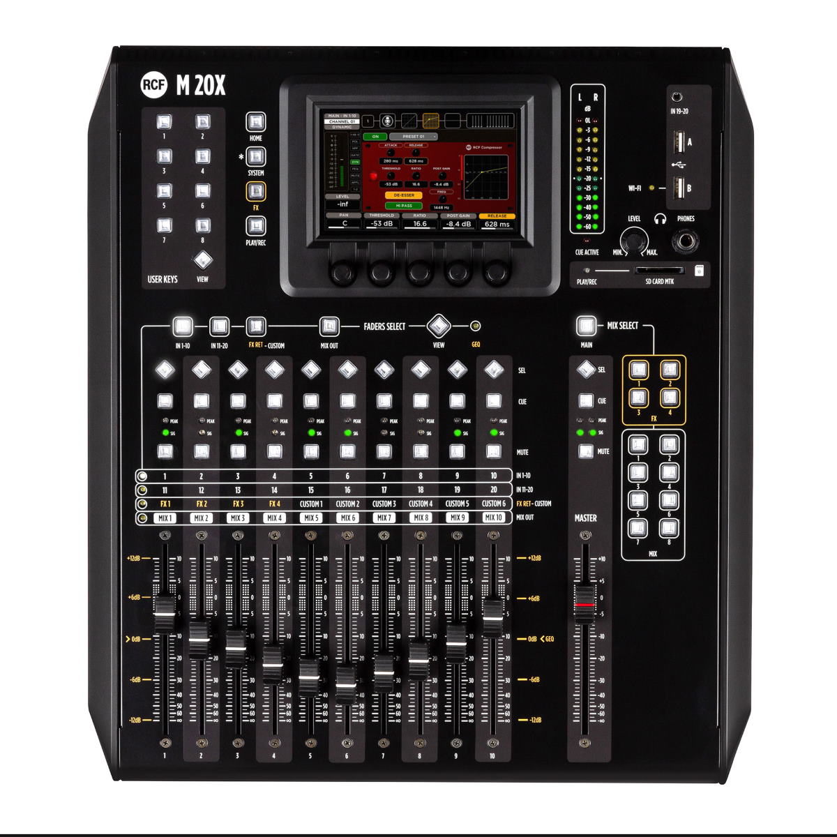 RCF M20X Digital Mixer - 16 Mic Inputs