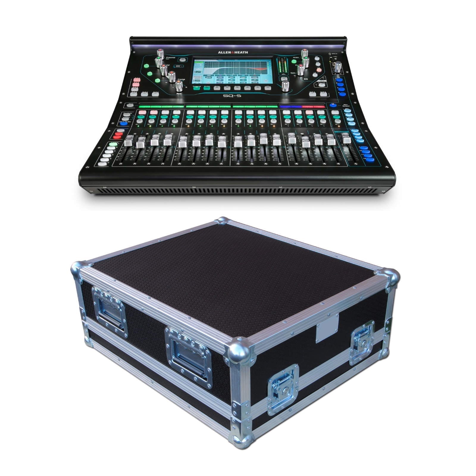 Allen & Heath SQ-5 Digital Mixer Bundle with Flightcase & Dustcover