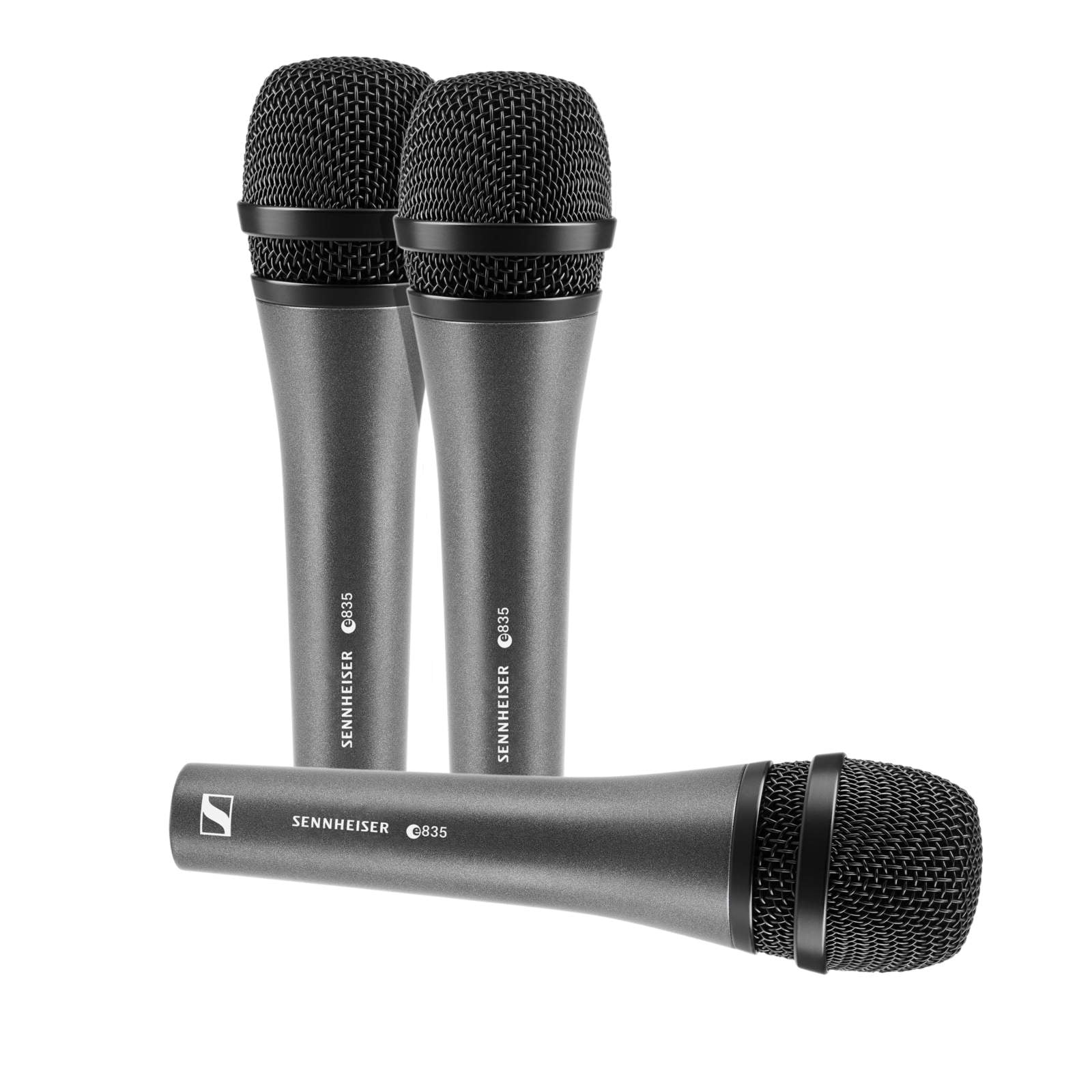 Sennheiser 3PACK-E835 Dynamic Vocal Mics x 3