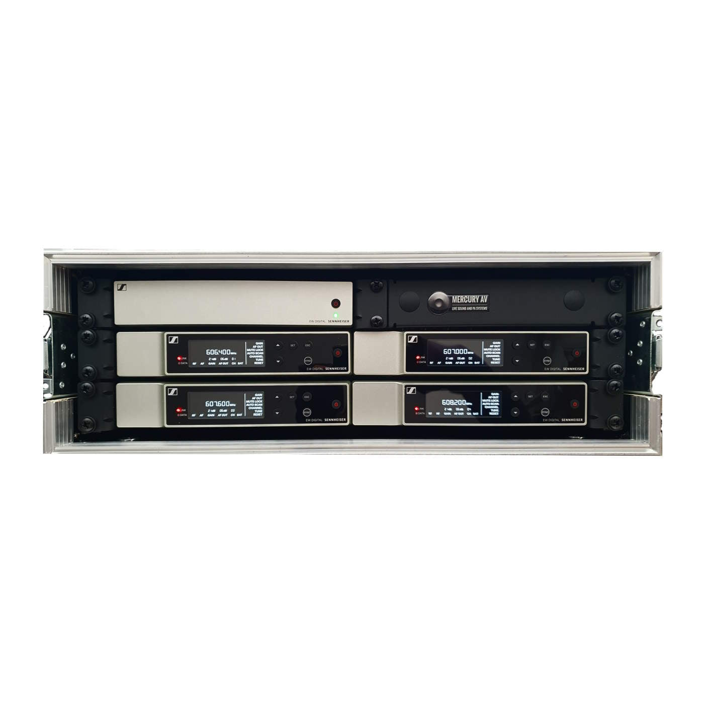 Assembled Sennheiser Radio Mic Racks – Mercury AV